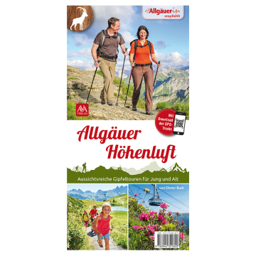 Deckblatt der Wanderkarte Allgäöuer Höhenluft mit zwei Wanderern