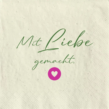 Serviette mit Motiv Hirschmotiv