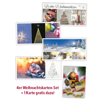 Weihnachtskarten-SET 4 St.