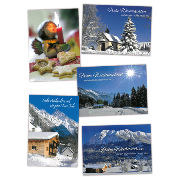 Weihnachtskarten-SET 5 St.