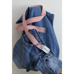 weiss roter Baumwollgürtel