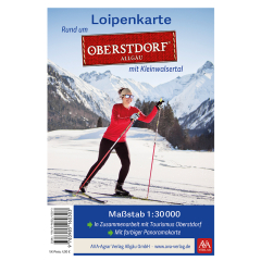 Deckblatt der Loipenkarte Rund um Oberstorf