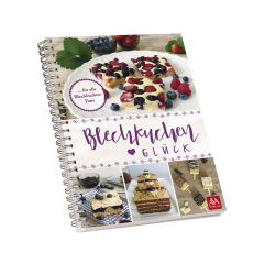 Deckblatt Backbuch Blechkuchen Glück