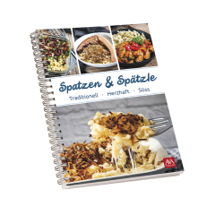Deckblatt Kochbuch Spatzen und Sp&auml;tzle